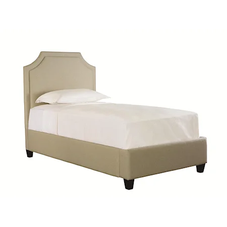 California King Florence Upholstered Headboard and Low Footboard Bed